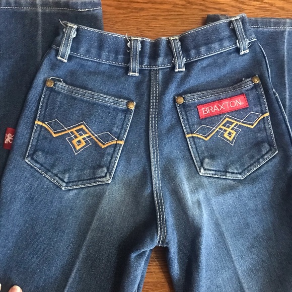 vintage Braxton jeans 8 slim kids boys 70s 80s - Picture 6 of 11